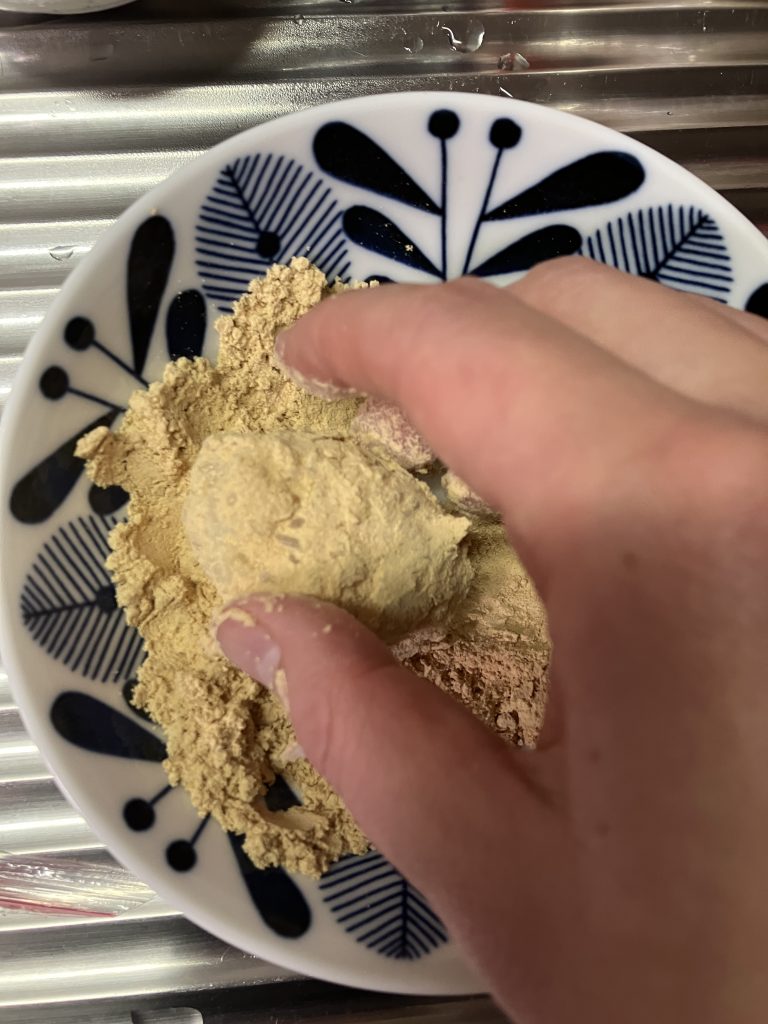 Homemade Ohagi - Japanese sweet rice ball with anko"