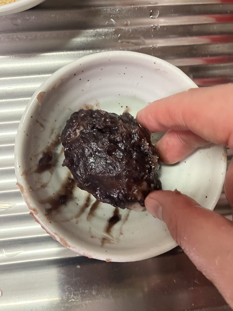 Homemade Ohagi - Japanese sweet rice ball with anko"